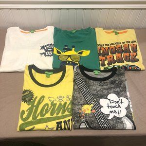 (5) Bossini Kids Boys T Shirt Assorted, Size M (10/12) 100% Cotton